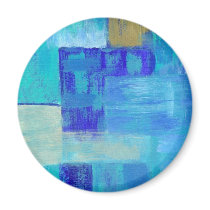 Still Waters Round Magnet From Original Painting