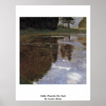 Stiller Pond In The Park By Gustav Klimt Print