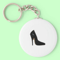 Stilletto Heel Right Side Black The MUSEUM Zazzle keychains