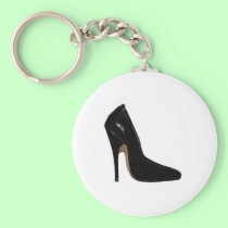 Stilletto Heel Right Side Black The MUSEUM Zazzle keychains