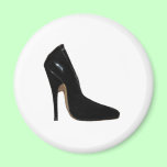 Stilletto Heel Right Side Black The MUSEUM Zazzle magnets