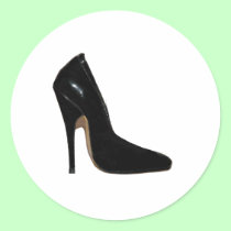 Stilletto Heel Right Side Black The MUSEUM Zazzle stickers