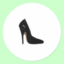 Stilletto Heel Right Side Black The MUSEUM Zazzle stickers