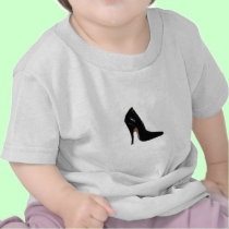 Stilletto Heel Right Side Black The MUSEUM Zazzle t-shirts