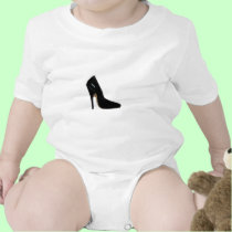 Stilletto Heel Right Side Black The MUSEUM Zazzle t-shirts