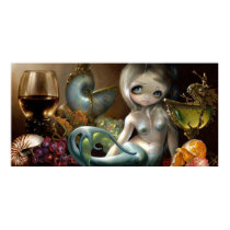 Stilleven II: Zeemeermin ART PRINT Mermaid surreal posters