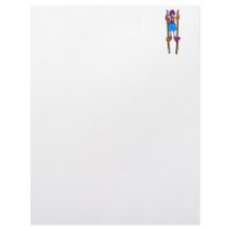 stilt walker clown customized letterhead
