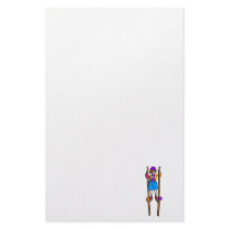 stilt walker clown custom stationery