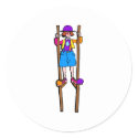 stilt walker clown