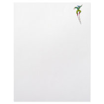 Stilt walking jester personalized letterhead