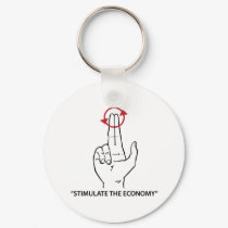stimulate the economy keychains