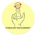 stimulate the economy stickers