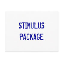 STIMULUSPACKAGE postcards