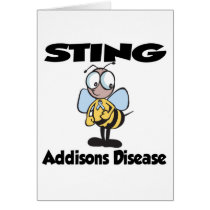 STING Addisons Disease Greeting Card