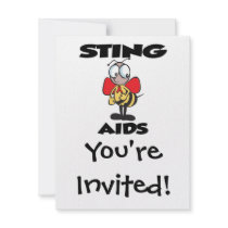 STING AIDS PERSONALIZED INVITATIONS