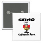 STING Cardiovascular Disease Pinback Buttons