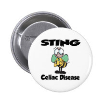 STING Celiac Disease Pinback Button