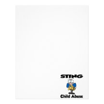 STING Child Abuse Customized Letterhead