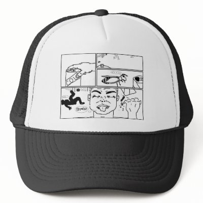 Sting Comic Trucker Hats by lilkai06