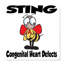 STING Congenital Heart Defects posters by animals4acause STING Congenital Heart Defects posters