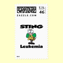 STING Leukemia (green) postage by animals4acause STING Leukemia (green) postage