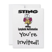 STING Lymphatic Malformation Personalized Invitations