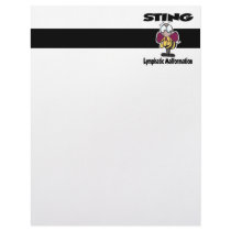 STING Lymphatic Malformation Letterhead Design