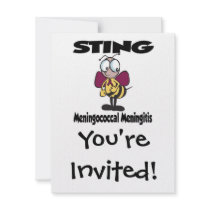 STING Meningococcal Meningitis Custom Invitation