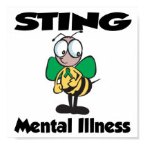 STING Mental Illness (green) posters