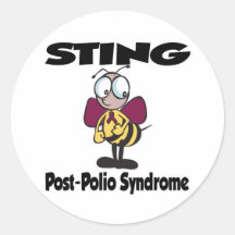 STING Post-Polio Syndrome Sticker