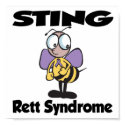 STING Rett Syndrome posters by animals4acause STING Rett Syndrome posters