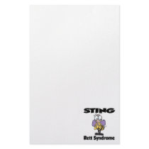 STING Rett Syndrome Stationery Design