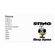 STING Sleep Apnea Business Card Template
