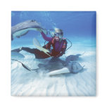 Stingray City, Grand Cayman, Cayman Islands, Fridge Magnet