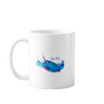 Stingray coffee mug blue