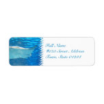Stingray Swimming Mailing Labels