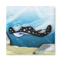 Stingray Swoosh magnets by haywiregraphics Stingray Swoosh magnets