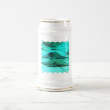 Stingrays on Ocean Floor Beer Stein Mugs
