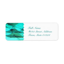 Stingrays on Ocean Floor Mailing Labels
