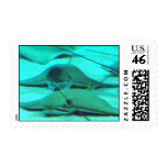 Stingrays on Ocean Floor Postage Stamp