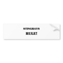 Stingrays Rule bumper stickers