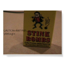 stink bomb posters