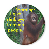 Stink Eye buttons magnets by Rebecca_Reeder Stink Eye buttons magnets