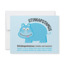 Stinkapotamus invitations