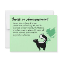 Stinky Love Skunk Invitations