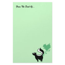 Stinky Love Skunk Stationery Design