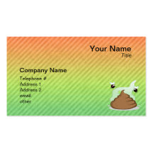 Stinky Poo design Business Card Template