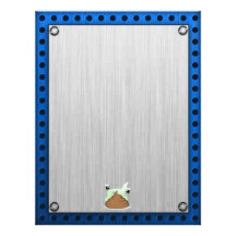 Stinky Poo; Metal-look Letterhead Template