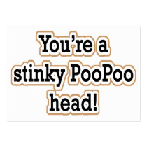 STINKY POO POO HEAD business cards