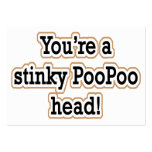 STINKY POO POO HEAD BUSINESS CARD TEMPLATE